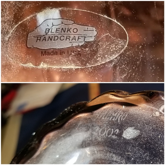 BLENKO huge 13" OPTIC VASE pinkish violet LILAC - Picture 3 of 5